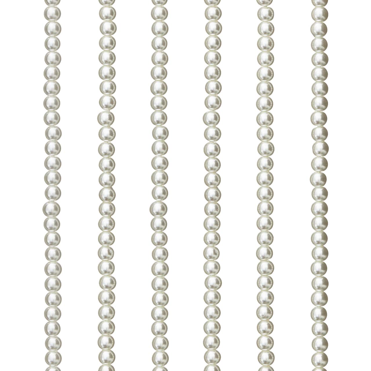 12 Pack: White Pearl Glass Beads, 4mm by Bead Landing™